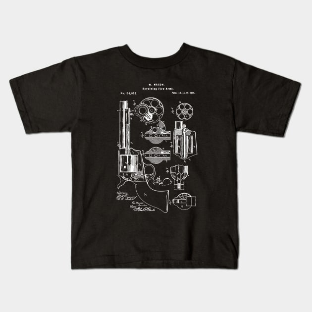 Revolver Patent Kids T-Shirt by Woah_Jonny